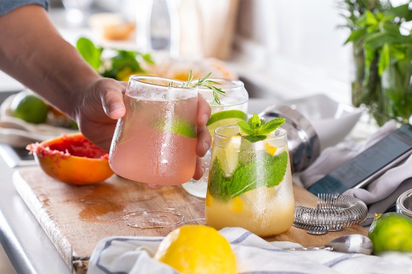 homemade cocktails