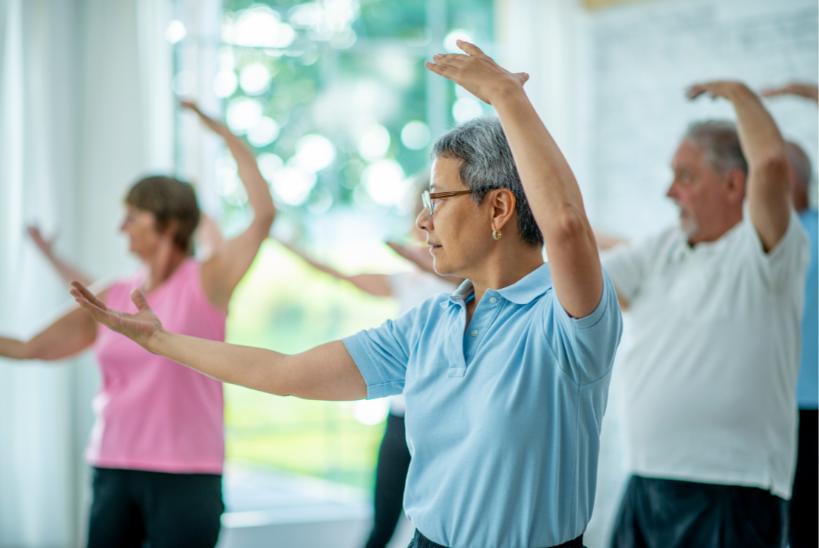 indoor tai chi class
