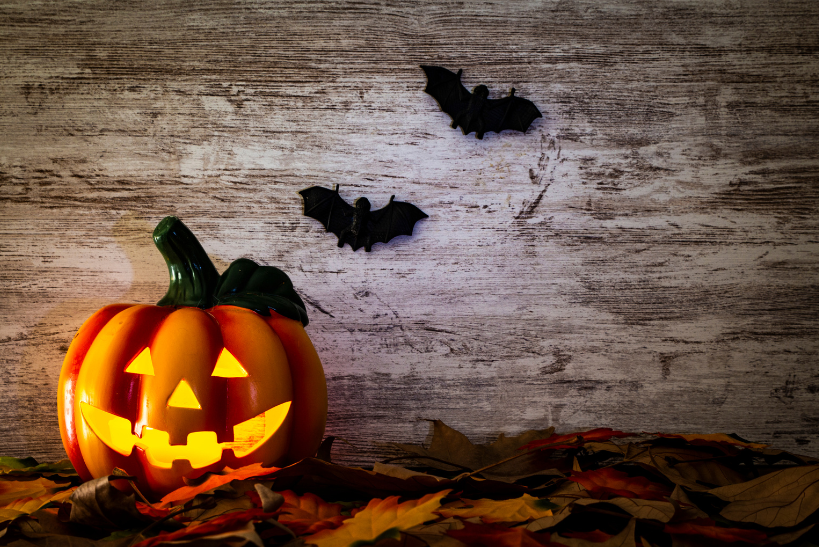 a decorated pumpkin