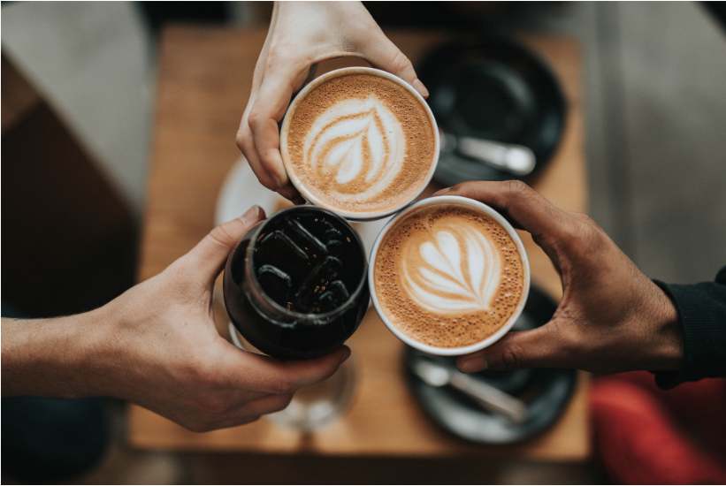 cups filed with coffee