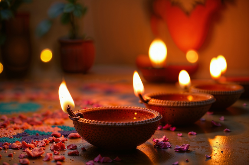 diwali lamps