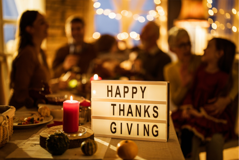 family get together for thanksgiving