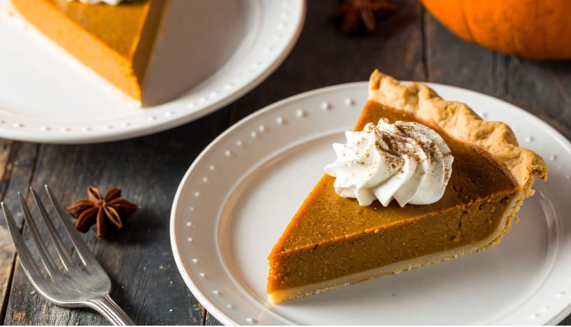 pumpkin pie for thanksgiving