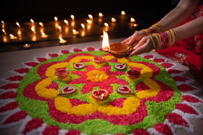 rangoli for diwali