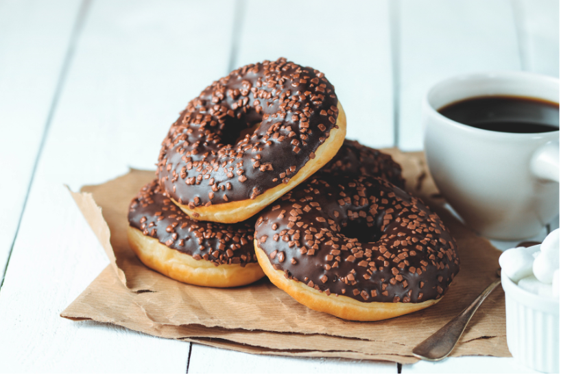 chocolated covered donuts