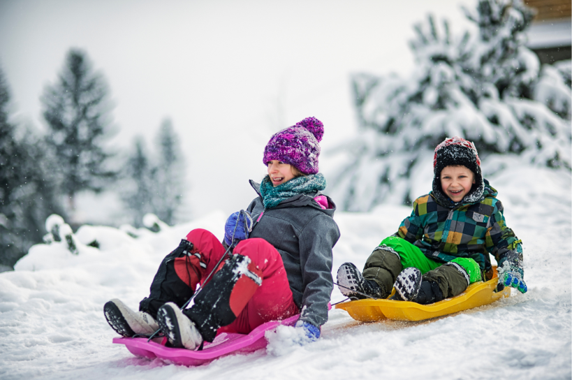 kids sleding