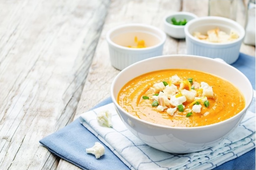 soup with cheese